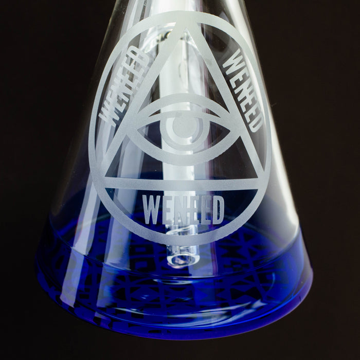 WENEED®-18" Cipher Text Beaker 7mm Bongs WENEED®