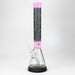 WENEED®-18" Cipher Text Beaker 7mm Bongs WENEED® Pink/Black