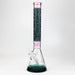 WENEED®-18" Cipher Text Beaker 7mm Bongs WENEED® Pink/Teal