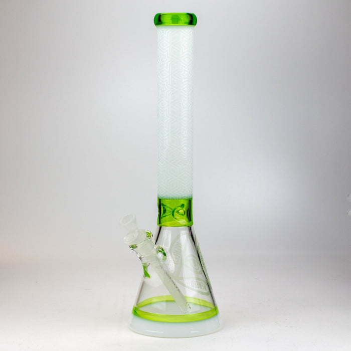 WENEED®-18" Star Party Beaker 7mm Beaker Bong WENEED® Green/White