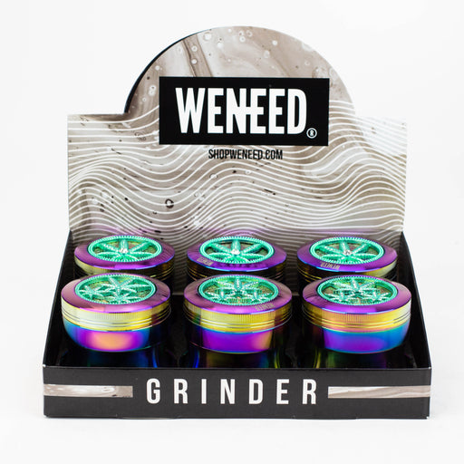 WENEED®-Tri Leaf OS Grinder 4pts 6pack Display Pack WENEED®