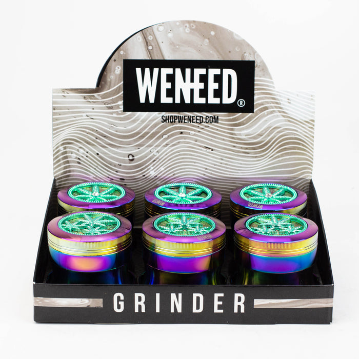 WENEED®-Tri Leaf OS Grinder 4pts 6pack Display Pack WENEED®