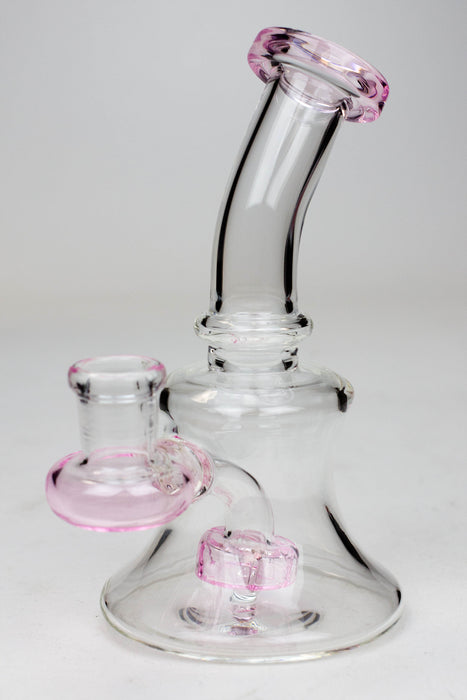 Water Pipe 6 inches rig - Color-Pink - One Wholesale