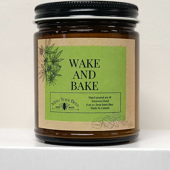 Mind Your Bees - Caryophyllene Terpene Inspired Luxury Candle Candles Mind Your Bees Wake and Bake
