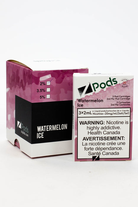 ZPOD S-Compatible Pods Box of 5 packs (20 mg/mL)-Watermelon Ice - One Wholesale