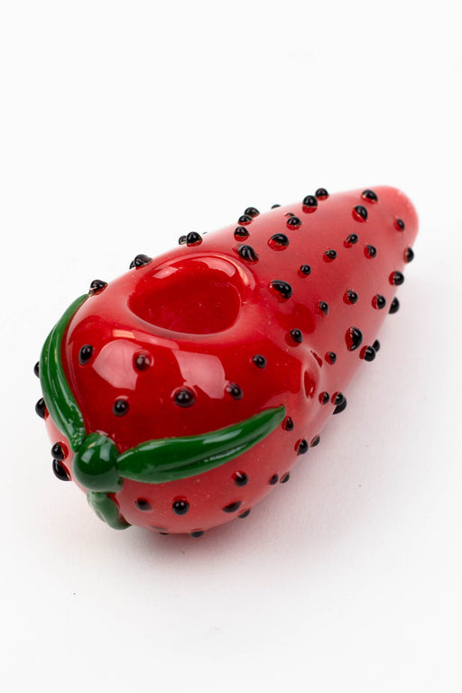 4" GLASS PIPE-Strawberry [XTR1059]- - One Wholesale