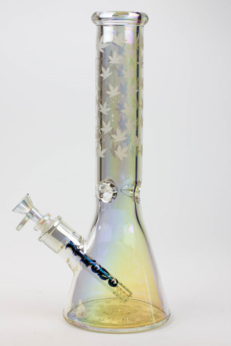 13" XTREME Glass / 7 mm / Electroplated Glass beaker Bong- - One Wholesale