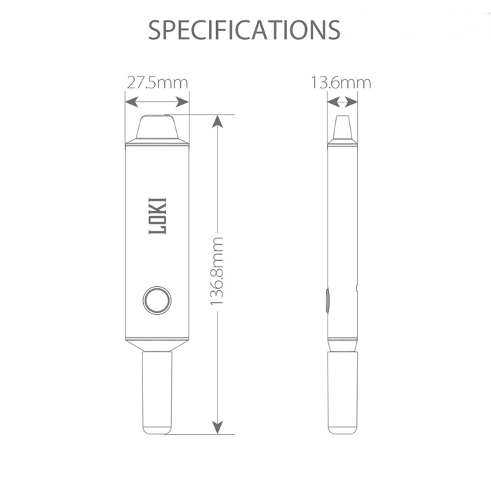 Yocan Loki concentrate vaporizer 510 Battery ONE