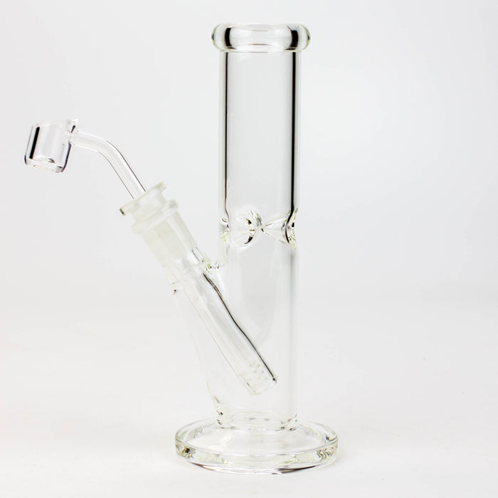 8" 2-in-1 clear tube glass Dab Rig [AKGA013]- - One Wholesale