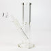 8" 2-in-1 clear tube glass Dab Rig [AKGA013]- - One Wholesale