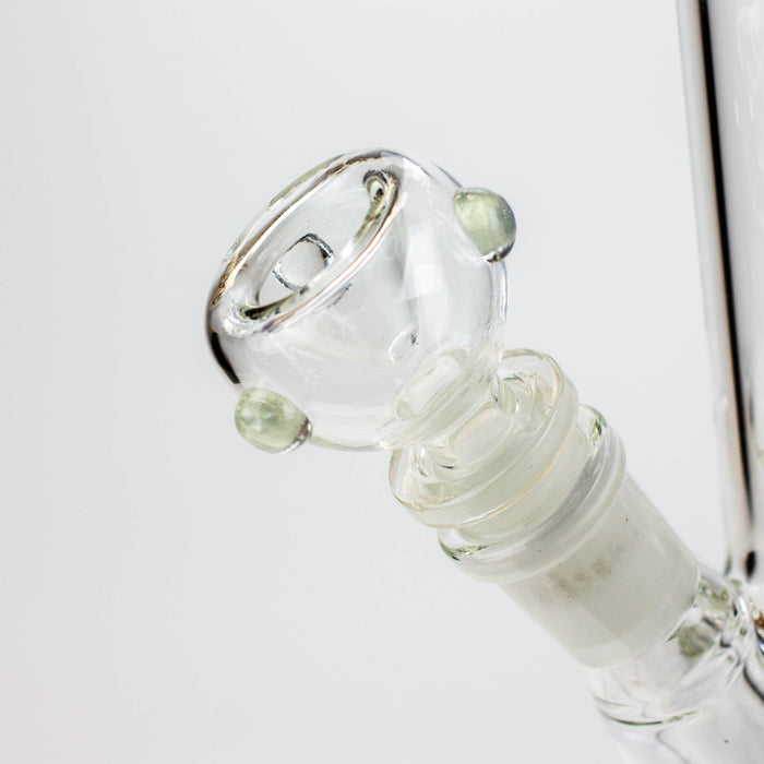 8" 2-in-1 clear tube glass Dab Rig [AKGA013] Rig Canadian Distributor