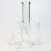 8" 2-in-1 clear tube glass Dab Rig [AKGA013]- - One Wholesale