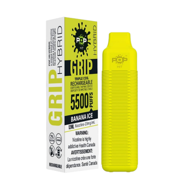 Pop Hybrid Grip 5500 Puff Rechargeable Vape Device Box of 10