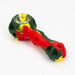 Silicone hand pipe with glass bowl and Dab tool Jar of 10 Silicone Pipe ONE