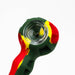 Silicone hand pipe with glass bowl and Dab tool Jar of 10 Silicone Pipe ONE