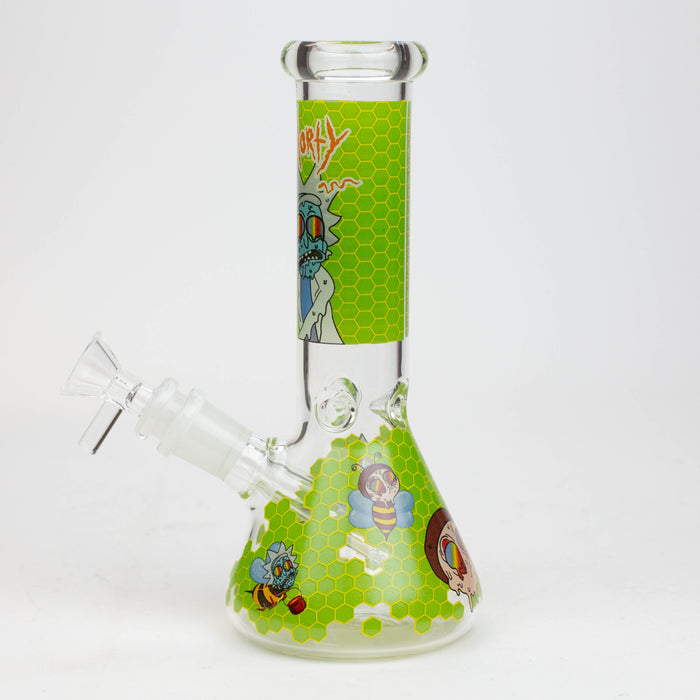 8" NM  Cartoon glass water bong - Beehive