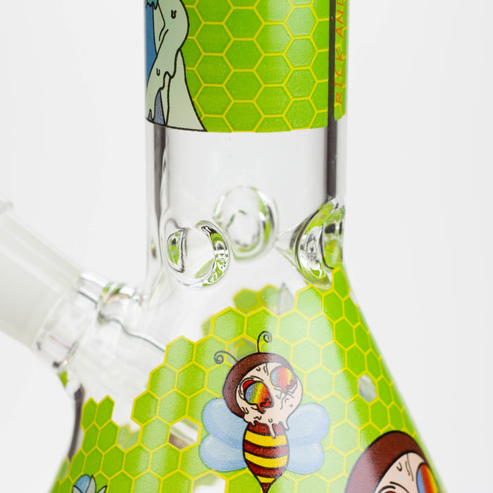 8" NM  Cartoon glass water bong - Beehive