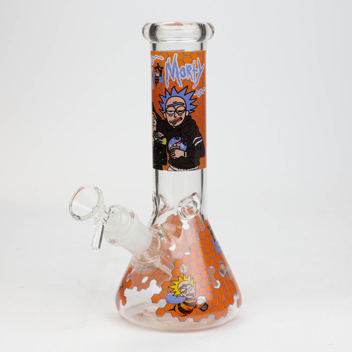 8" NM  Cartoon glass water bong - Beehive