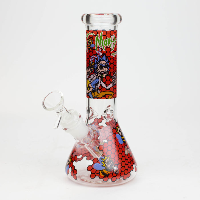 8" NM  Cartoon glass water bong - Beehive