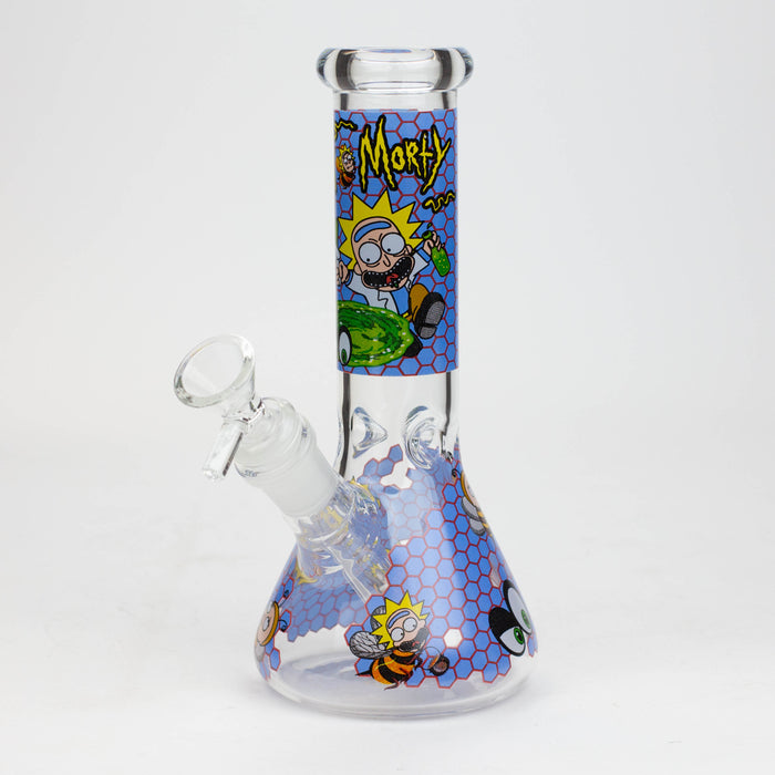 8" NM  Cartoon glass water bong - Beehive