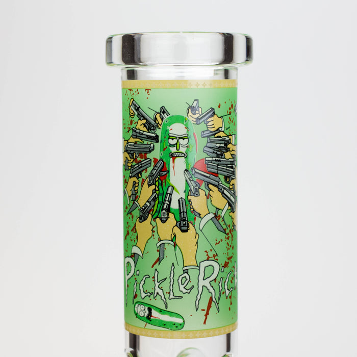 8" NM glass water bong - Glow In the dark Glass Bong BANKA