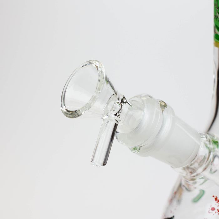 8" NM glass water bong - Glow In the dark Glass Bong BANKA