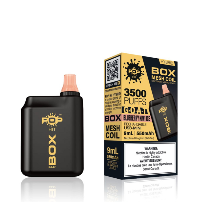 Pop Hybrid Box G.O.A.T 3500 Puff Rechargeable Vape Box of 5