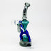 10" Infyniti Glass 2-in-1 recycler Glass Bong ONE Black-Teal