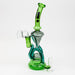 10" Infyniti Glass 2-in-1 recycler Glass Bong ONE Green-Black