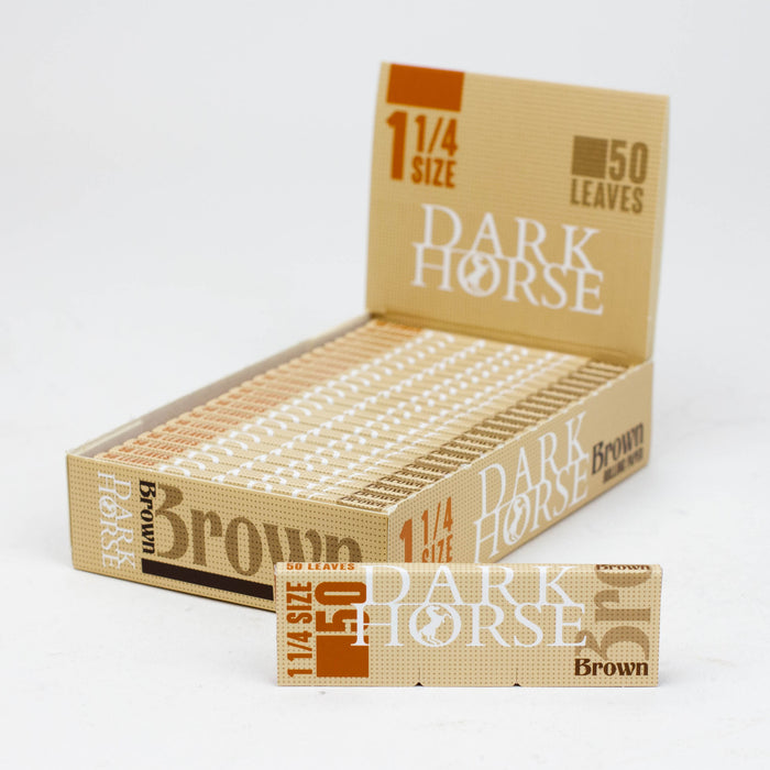 Rolling Paper DARK HORSE 1 1/4 BROWN Paper 1 - 1/4" Size BANKA