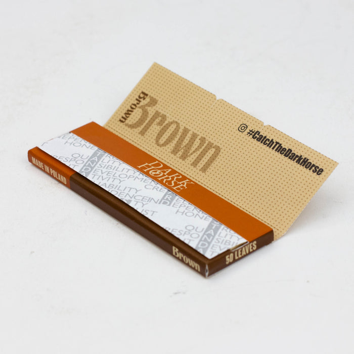 Rolling Paper DARK HORSE 1 1/4 BROWN Paper 1 - 1/4" Size BANKA