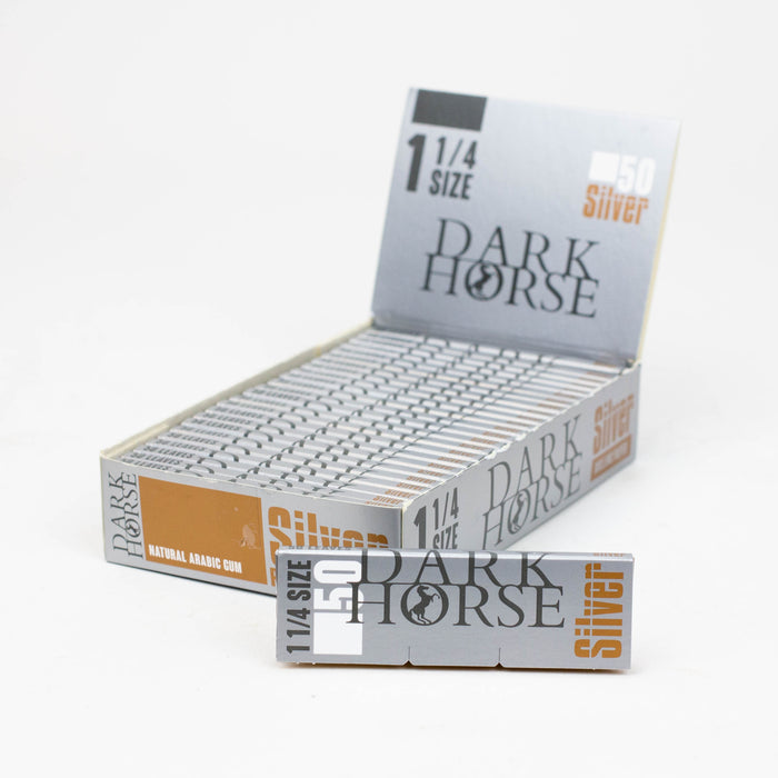 Rolling Paper DARK HORSE 1 1/4 Silver Ultra-thin premium paper 1 - 1/4" Size BANKA