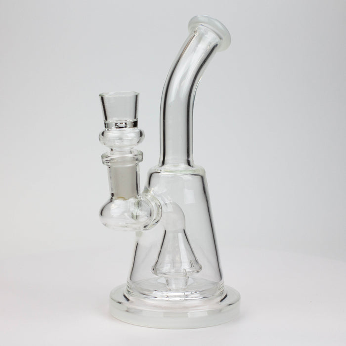 6" Cone diffuser glass bong Bongs ONE White