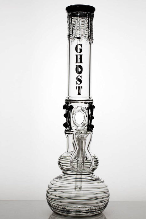 16" thumb holder ghost glass water bong- - One Wholesale