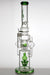 20" genie 3 chamber recycled water bong with diffuser-Green - One Wholesale