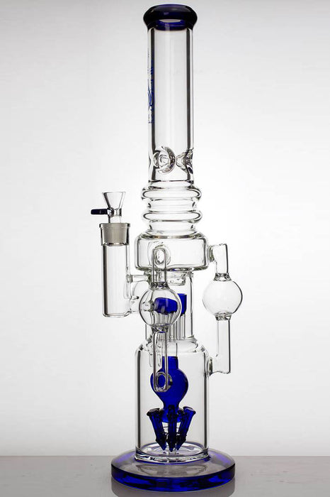 20" genie 3 chamber recycled water bong with diffuser- - One Wholesale