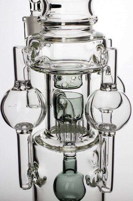20" genie 3 chamber recycled water bong with barrel diffuser- - One Wholesale