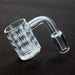 Flat top Original banger with sandblast graphic for 14 mm male joint Banger · Oil Burner ONE Leaf