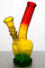 7" glass water bong with bowl stem-Rasta - One Wholesale