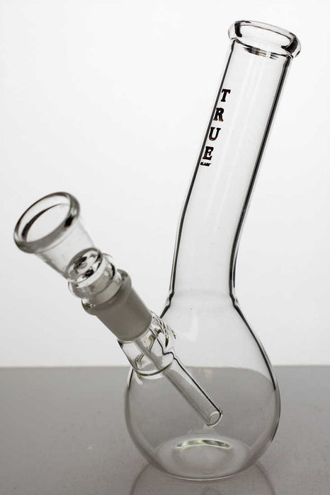 7" glass water bong with bowl stem-Clear - One Wholesale