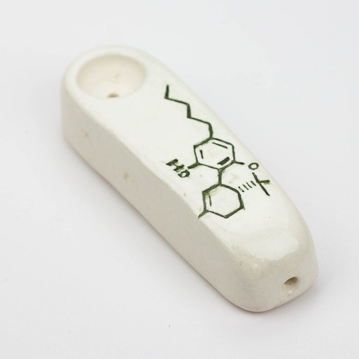 Handmade Ceramic Smoking Pipe [DNA]-Large (3") - One Wholesale