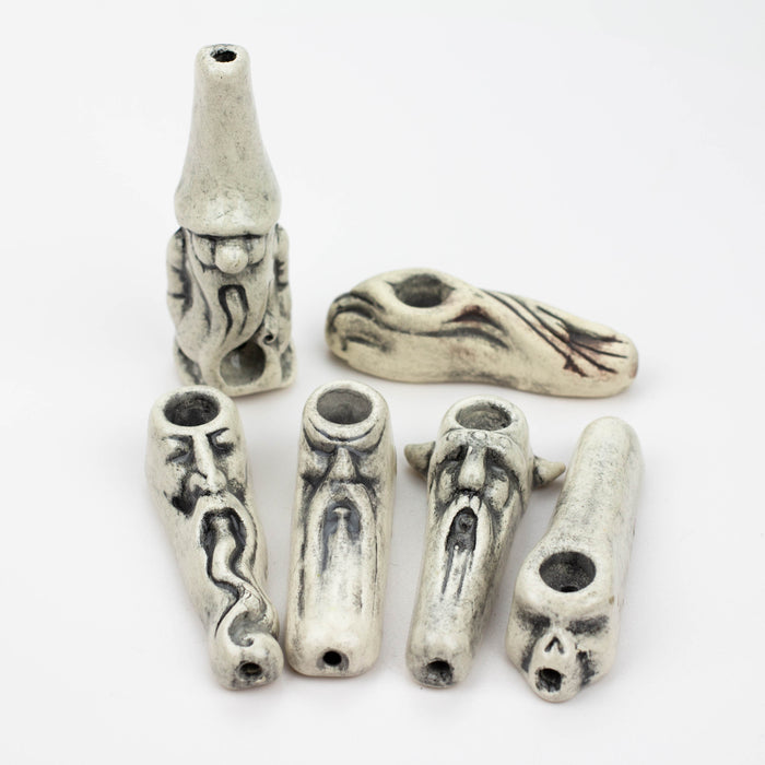 Handmade Ceramic Smoking Pipe [COLLECTIONS] Quartz hand pipe Black Piranha Designs