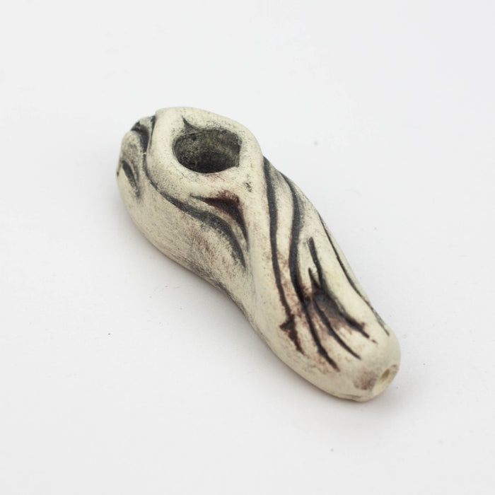 Handmade Ceramic Smoking Pipe [COLLECTIONS] Quartz hand pipe Black Piranha Designs Wood