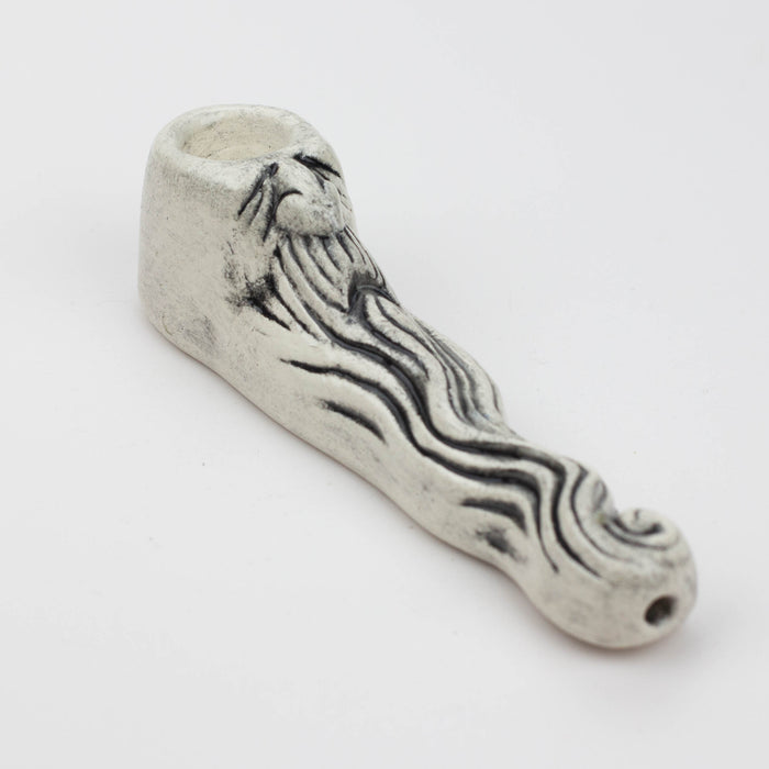 Handmade Ceramic Smoking Pipe [Wizard]- - One Wholesale