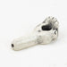 Handmade Ceramic Smoking Pipe [HAND] Ceramic Black Piranha Designs