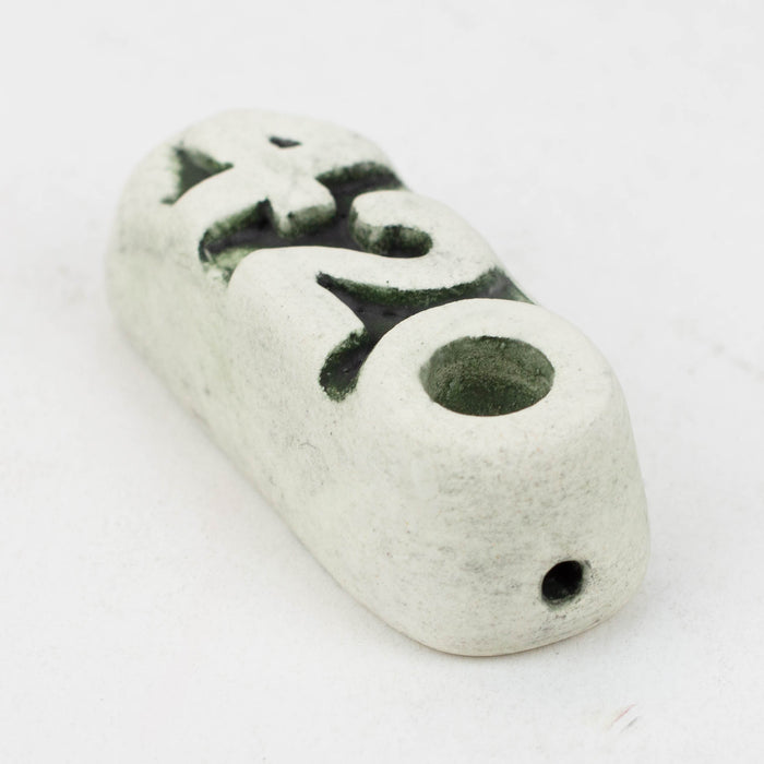 Handmade Ceramic Smoking Pipe [420] Quartz hand pipe Black Piranha Designs