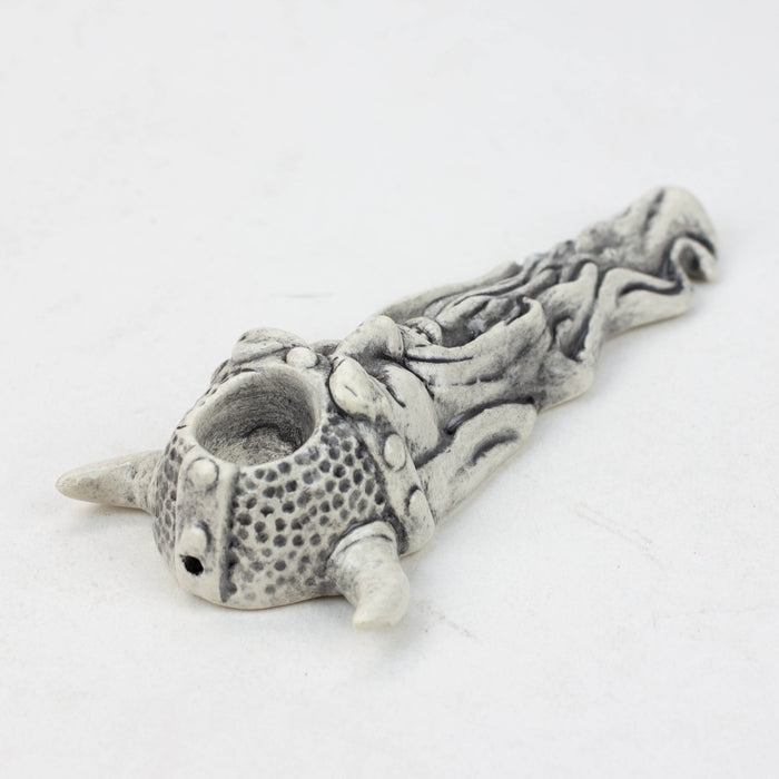 Handmade Ceramic Smoking Pipe [VIKING/L]