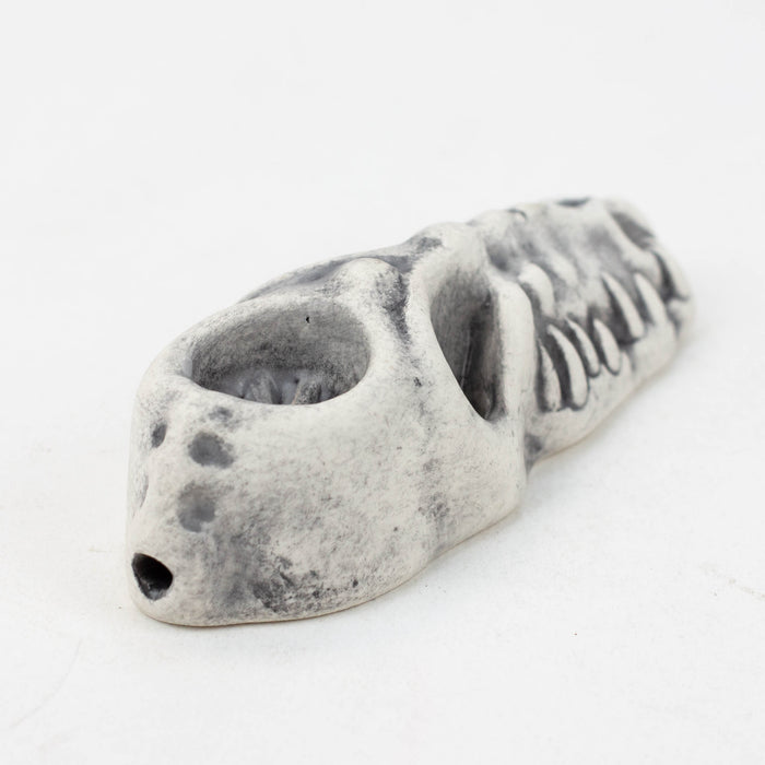 Handmade Ceramic Smoking Pipe [GATOR] Quartz hand pipe Black Piranha Designs