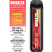 Breeze Pro S50 Disposable 20MG Box of 10 Federal Excise Tax ONE Cherry Lemon