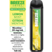 Breeze Pro S50 Disposable 20MG Box of 10 Federal Excise Tax ONE Lemon Mint